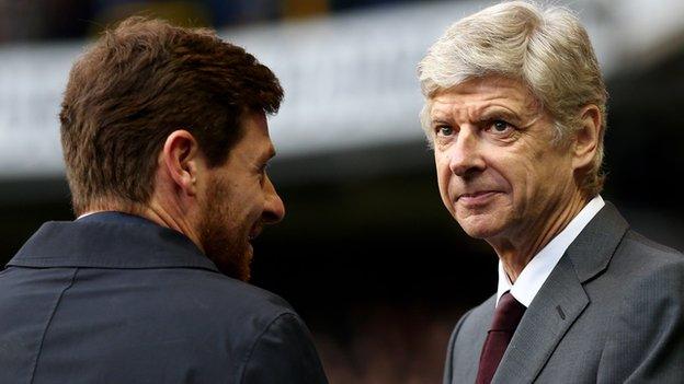 Andre Villas-Boas and Arsene Wenger