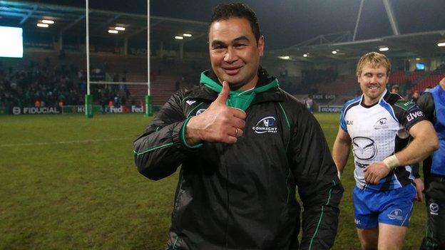 Connacht coach Pat Lam gives his reaction after his team's shock win in Toulouse