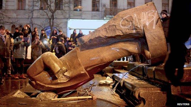 Lenin statue, Kiev