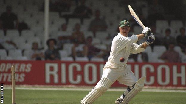 Paul Johnson in action for Nottinghamshire in 1997