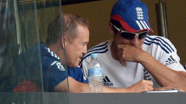 Andy Flower and Alastair Cook