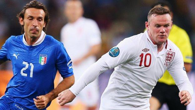 Pirlo and Rooney