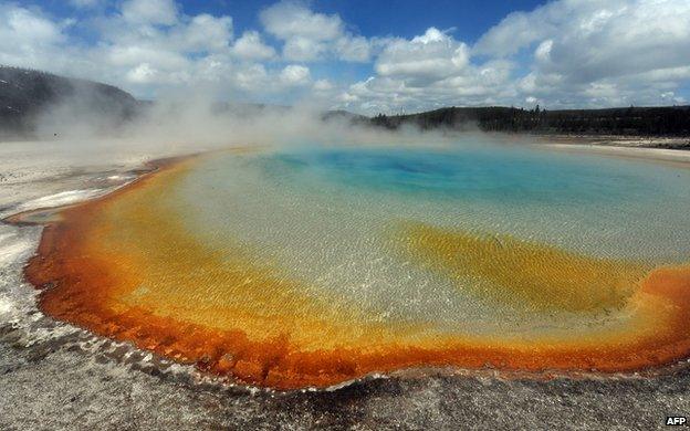 Yellowstone hot spring