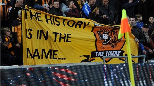 Hull City fans protest against name change