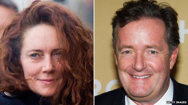 Rebekah Brooks and Piers Morgan