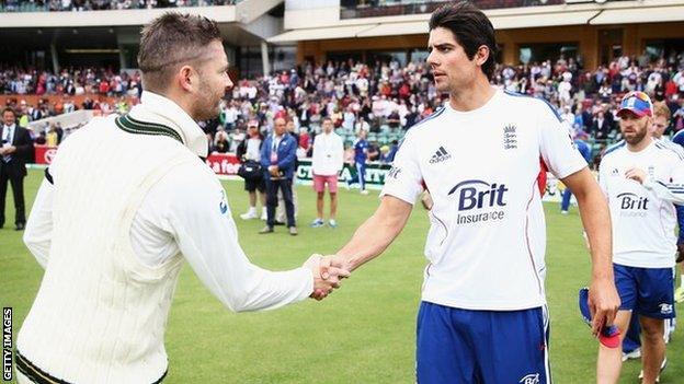 Michael Clarke and Alastair Cook