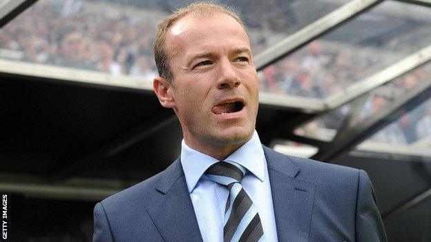 Former England striker, and Newcastle manager Alan Shearer