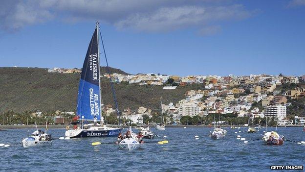 Atlantic Challenge vessels at La Gomera