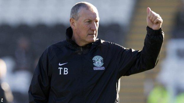 Hibernian boss Terry Butcher