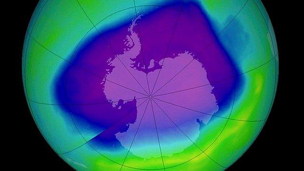 The ozone hole in 2006 was very large, but scientsits think the weather was the driving force