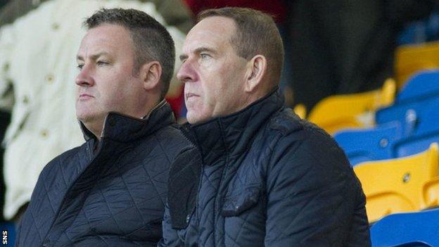 Kenny Shiels watches Morton lose to Dundee