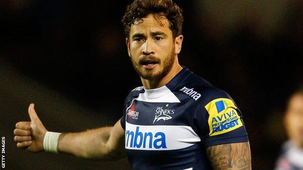 Danny Cipriani in action for Sale Sharks