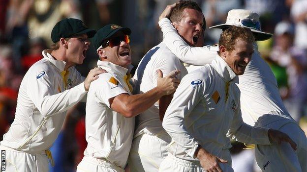 Australia celebrate