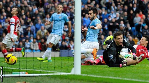 Manchester City striker Alvaro Negredo