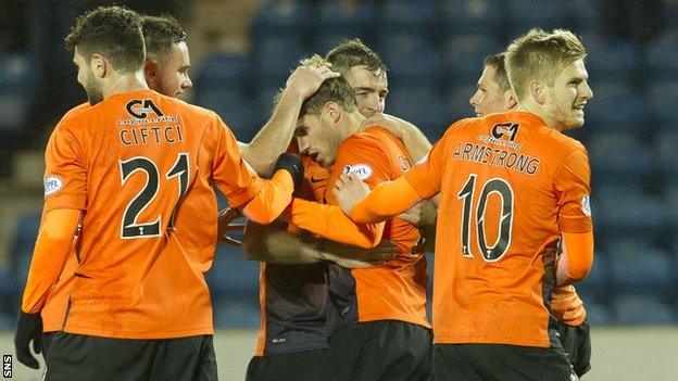 Dundee United recorded their four four-goal win in a row