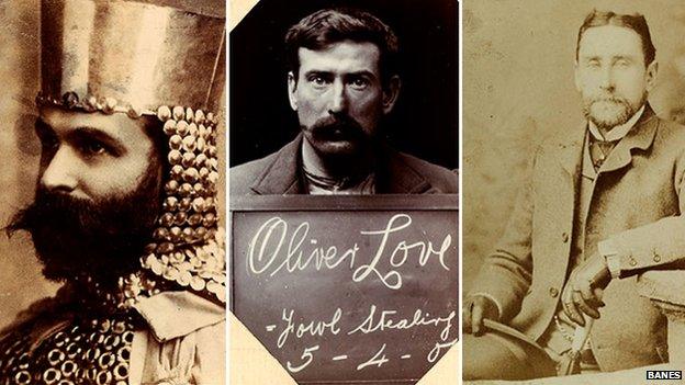 Frank Albert Smith (left), Oliver Love (centre) and Alfred Mitchell (right)