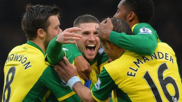 Gary Hooper equalises for Norwich