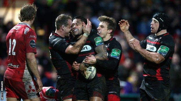 Edinburgh were 16-10 winners at Kingsholm