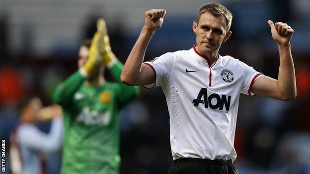 Darren Fletcher played 20 minutes for Manchester United at Aston Villa