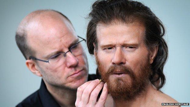 Reconstructed face of a 5,500 year-old man buried in a long barrow 1.5 miles from Stonehenge