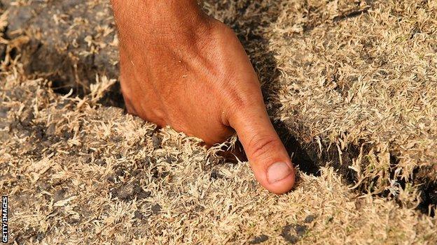 A crack in the Waca pitch