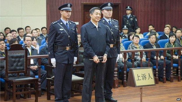 Bo Xilai in court (25 October 2013)