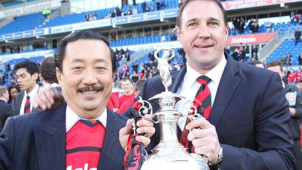 Vincent Tan and Malky Mackay