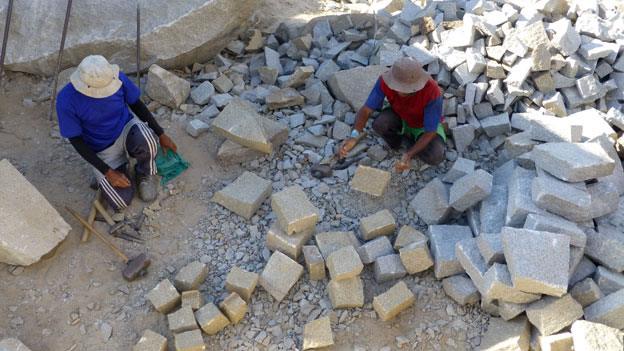 Workers in quarry