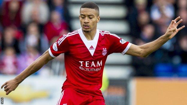 Aberdeen's on-loan defender Michael Hector