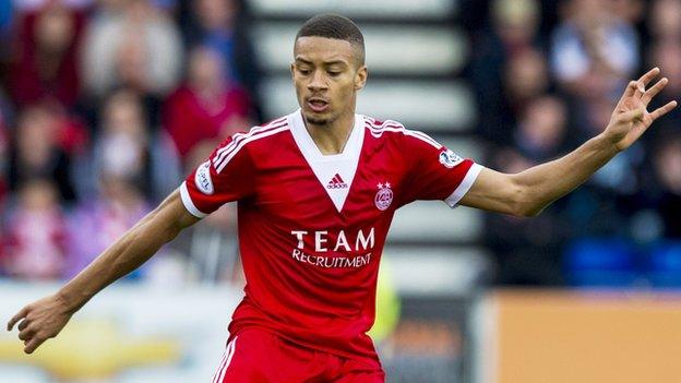 Aberdeen's on-loan defender Michael Hector