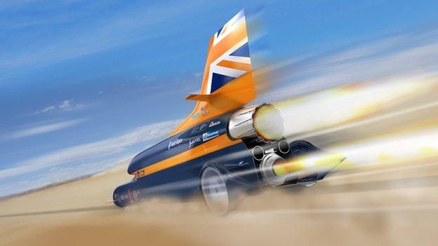 British Bloodhound rocket car