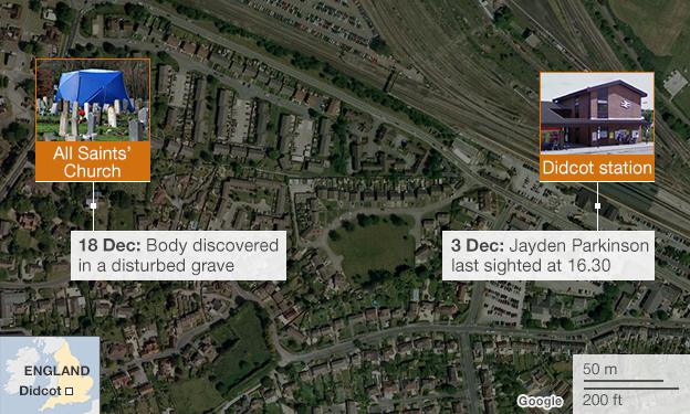 Map: Locations around Didcot