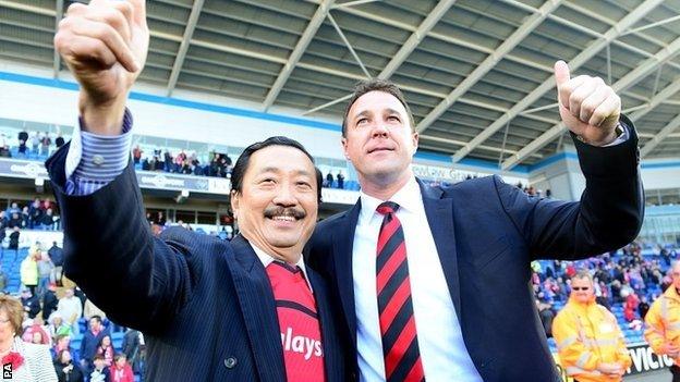 Vincent Tan and Malky Mackay