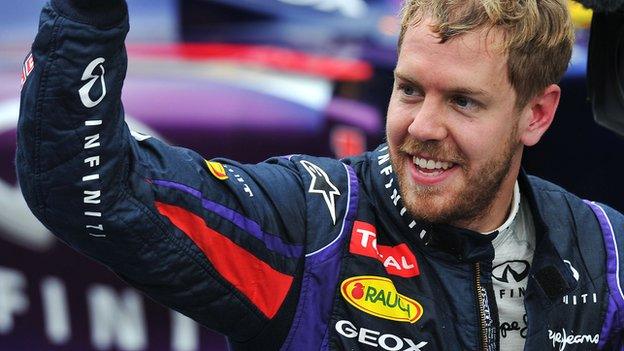 World champion Sebastien Vettel