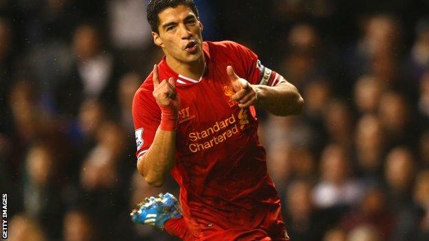 Liverpool striker Luis Suarez