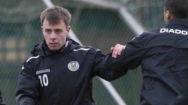 St Mirren midfielder Paul McGowan