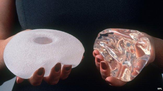 Pair of breast implants