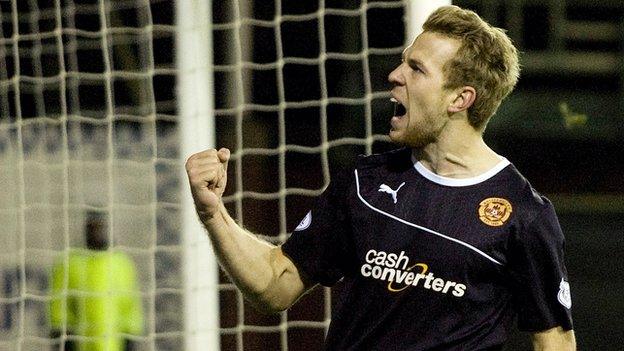 Motherwell striker Henri Anier