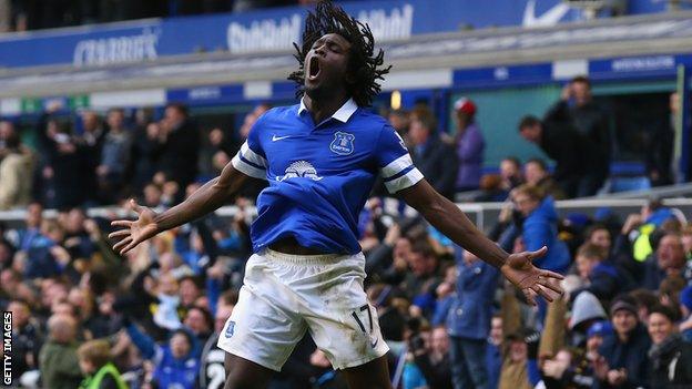 Everton's on loan striker Romelu Lukaku