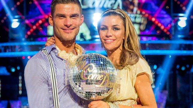 Abbey Clancy and Aljaz Skorjanec