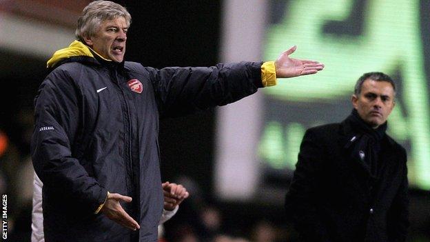 Arsene Wenger and Jose Mourinho