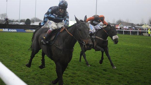 Captain Chris, left, was reeled in by Long Run in the 2012 King George VI Chase at Kempton