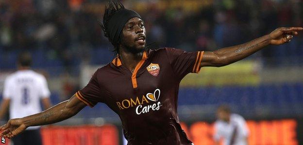 Gervinho has scored four goals in 13 appearances for Roma this season