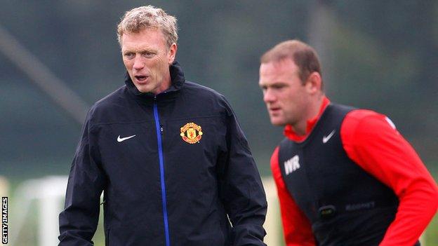 David Moyes and Wayne Rooney