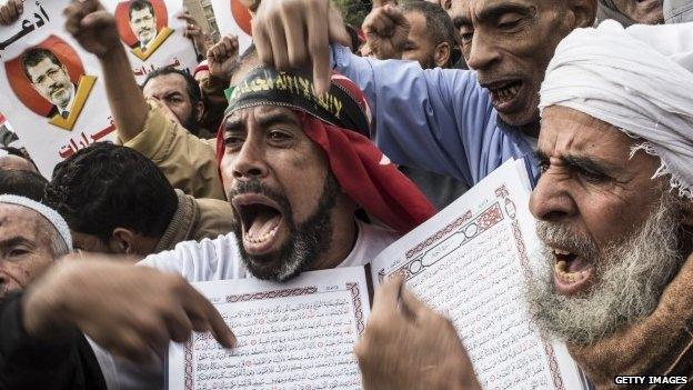 Muslim Brotherhood supporters