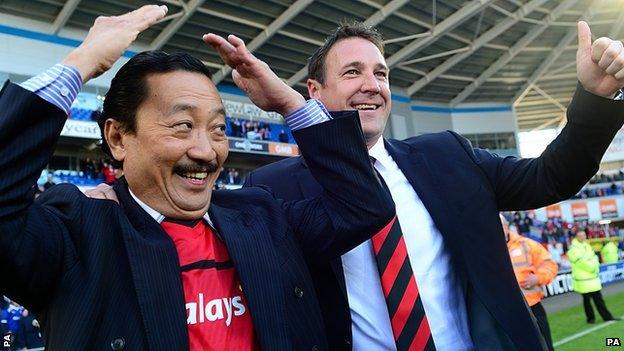 Vincent Tan and Malky Mackay