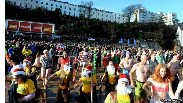 Tenby Boxing Day swim