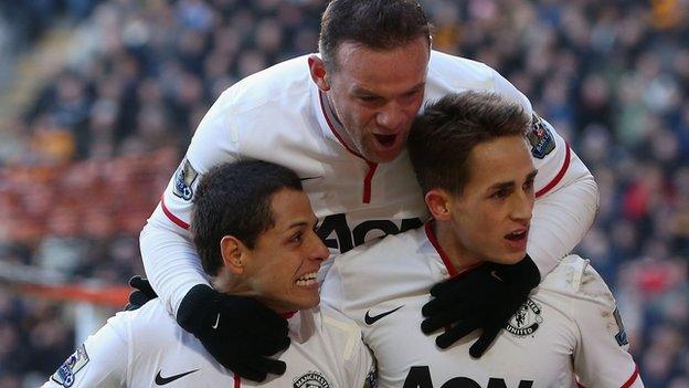 Manchester United celebrate