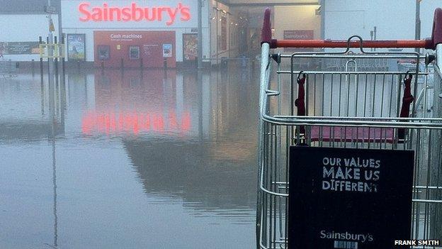 Sainsbury's car park in Tonbridge, Kent.