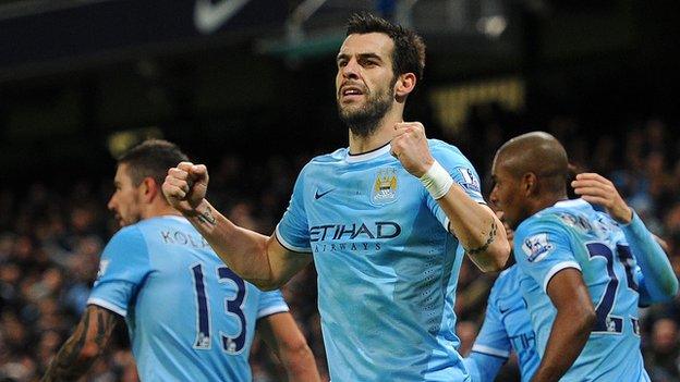 Manchester City v Liverpool - Alvaro Negredo